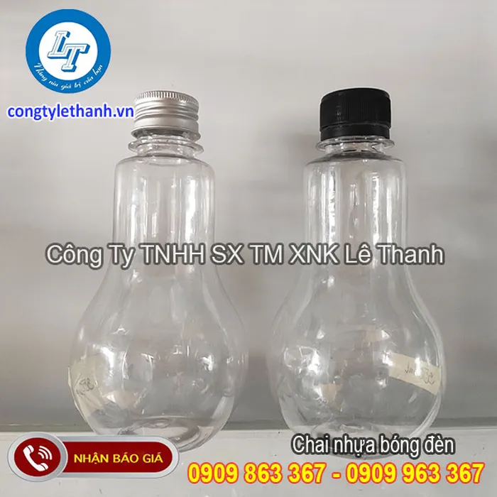 CHAI NHỰA BÓNG ĐÈN