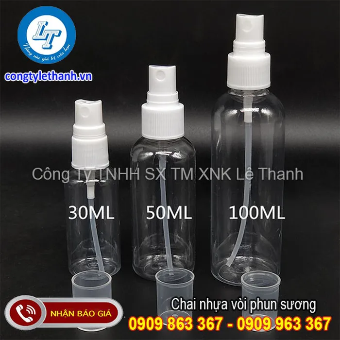 CHAI NHỰA VÒI PHUN SƯƠNG