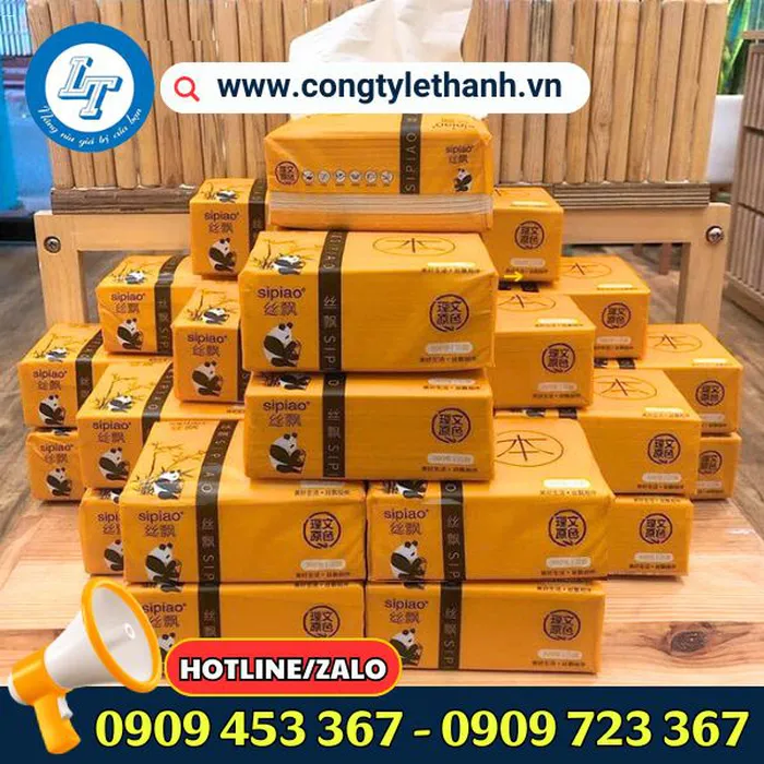 KHĂN GIẤY GẤU TRÚC SIPIAO