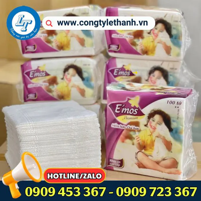 KHĂN GIẤY VUÔNG EMOS