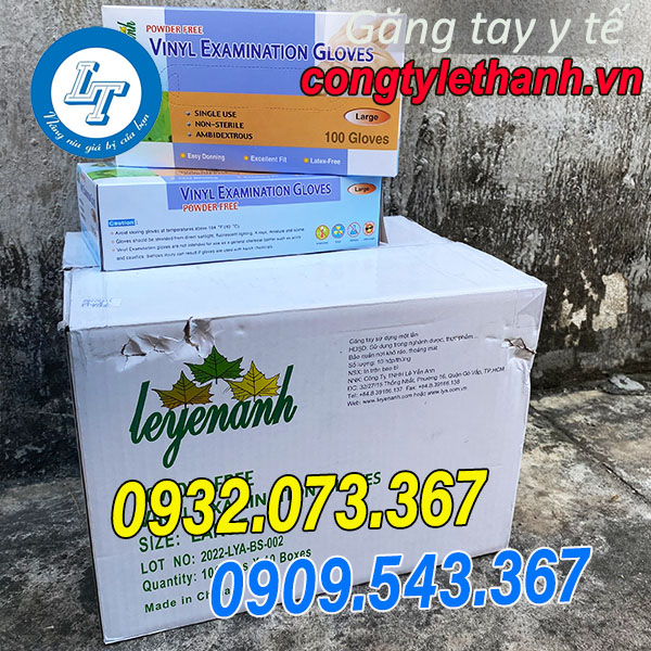 GĂNG TAY VINYL KHÔNG BỘT GIÁ TỐT HCM thùng găng tay vinyl