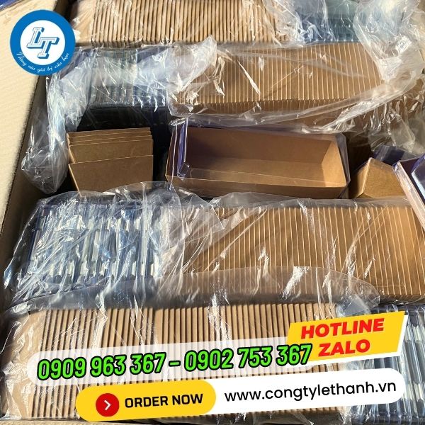PHÂN PHỐI KHAY GIẤY ĐỰNG BÁNH, ĐỰNG THỰC PHẨM GIÁ SỈ RẺ NHẤT TPHCM thùng khay giấy có nắp