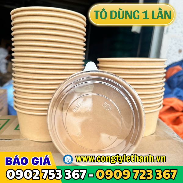 Tô giấy có nắp Tô giấy có nắp