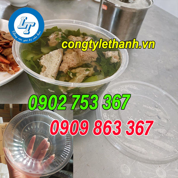 NƠI BÁN TÔ NHỰA TRONG SUỐT GIÁ SỈ tô nhựa tròn đựng thức ăn