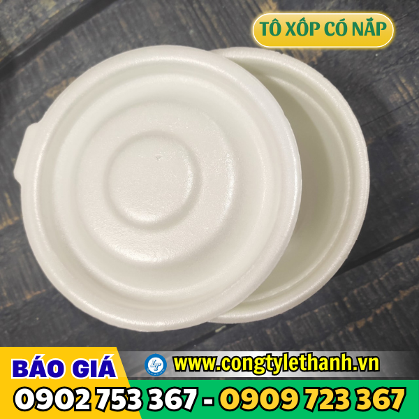 Tô xốp dùng 1 lần có nắp đậy giá sỉ Tô xốp dùng 1 lần có nắp đậy giá sỉ