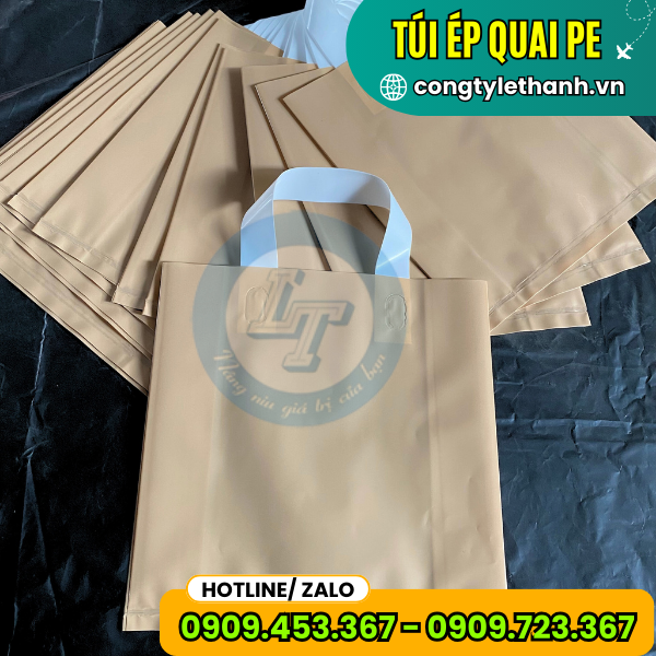 ĐỊA CHỈ BÁN TÚI ÉP QUAI PE GIÁ RẺ SỐ 1 HCM túi nilon ép quai pe