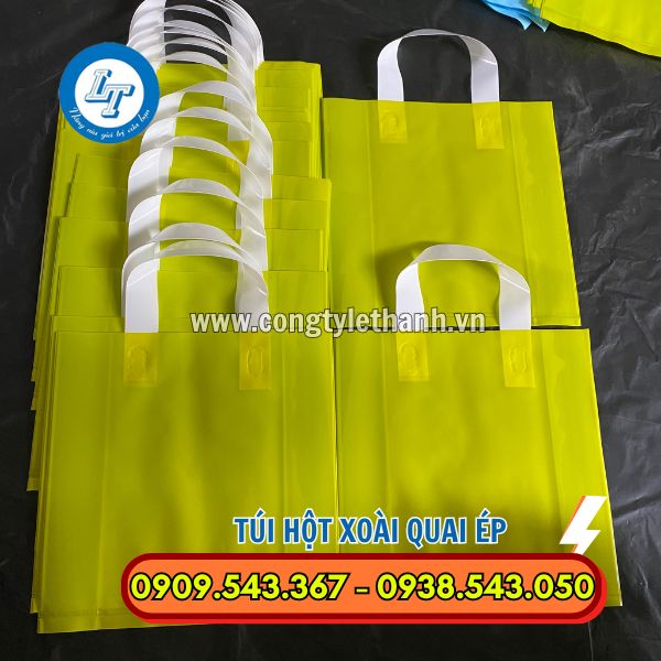 NHÀ PHÂN PHỐI TÚI HỘT XOÀI QUAI ÉP GIÁ SỈ TẠI TPHCM túi hột xoài pe quai ép xanh chuối