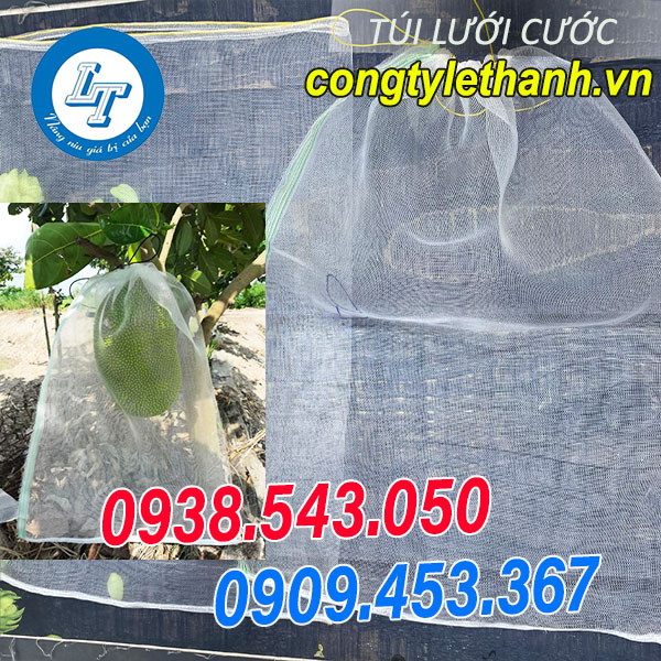 GIÁ BÁN SỈ TÚI LƯỚI BAO MÍT, TÚI LƯỚI CƯỚC BỌC TRÁI CÂY túi lưới cước bọc mít