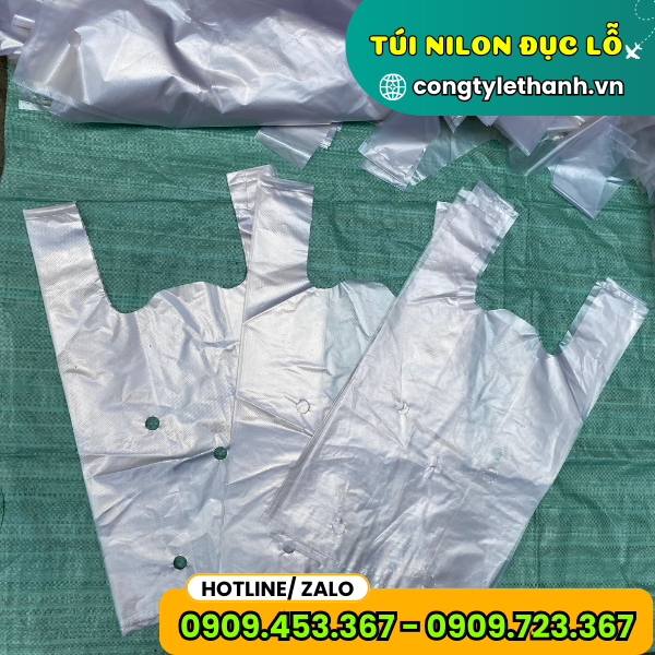 NGUỒN SỈ TÚI NILON ĐỤC LỖ ĐỰNG NÔNG SẢN TẠI HCM túi nilon đục lỗ giá sỉ