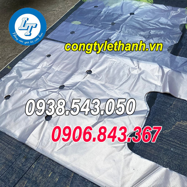 BÁN SỈ TÚI XỐP 2 QUAI, TÚI NILON ĐỤC LỖ GIÁ RẺ túi nilon đục lỗ 2 quai