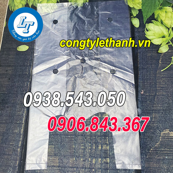 BÁN SỈ TÚI XỐP 2 QUAI, TÚI NILON ĐỤC LỖ GIÁ RẺ túi nilon đục lỗ