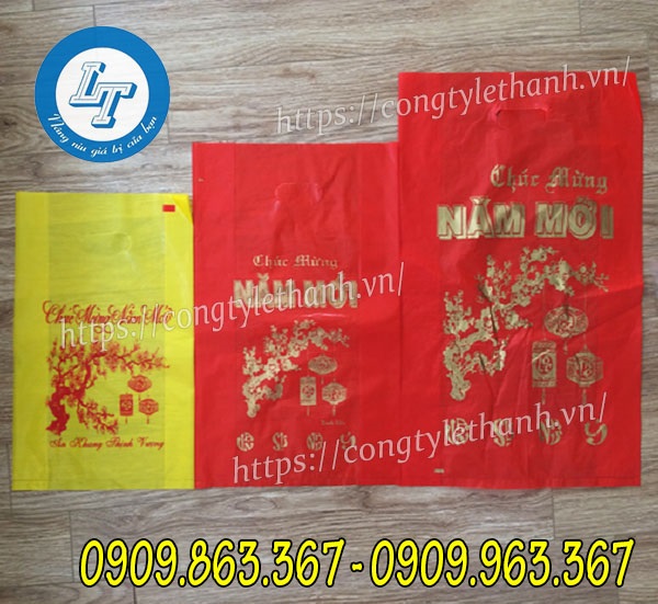 Túi nilon đựng quà Tết giá sỉ Túi nilon đựng quà nhiều size