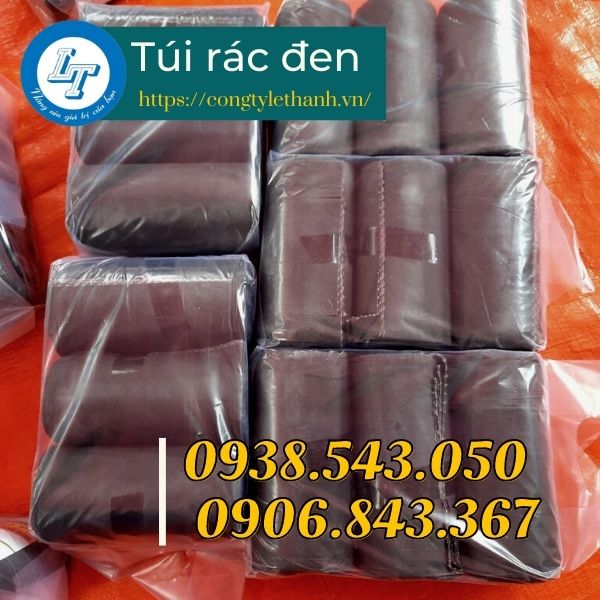 Túi xốp đen giá sỉ nhiều kích thước Túi rác không quai