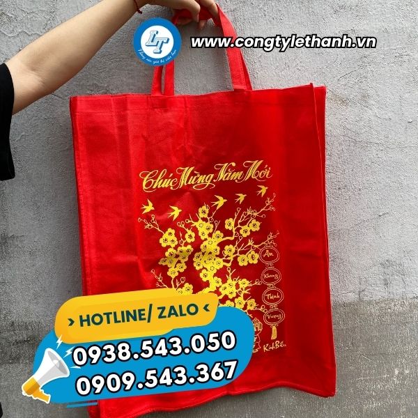 sỉ túi vải chúc mừng năm mới ở HCM sỉ túi vải chúc mừng năm mới ở HCM