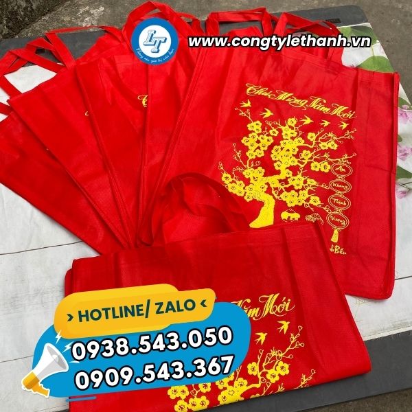 sỉ túi vải chúc mừng năm mới ở HCM sỉ túi vải chúc mừng năm mới ở HCM