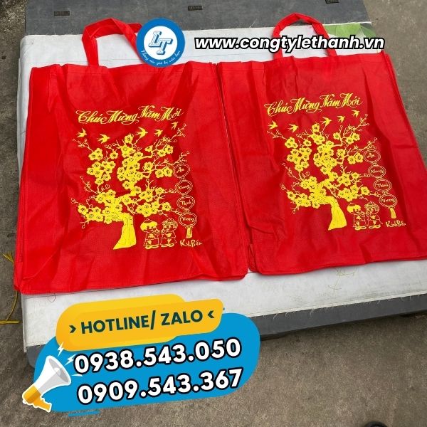 sỉ túi vải chúc mừng năm mới ở HCM sỉ túi vải chúc mừng năm mới ở HCM
