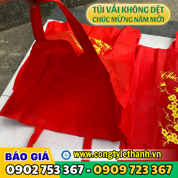 Túi vải chúc mừng có hai quai chắc chắn Túi vải chúc mừng có hai quai chắc chắn