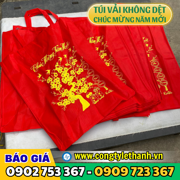 Túi vải chúc mừng năm mới giá sỉ Túi vải chúc mừng năm mới giá sỉ