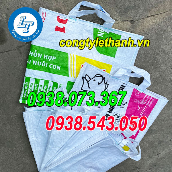 NHÀ CUNG CẤP BAO TẢI CŨ LÀM TÚI XÁCH 2 QUAI NHIỀU SIZE GIÁ RẺ NHẤT túi xách 2 quai giá sỉ