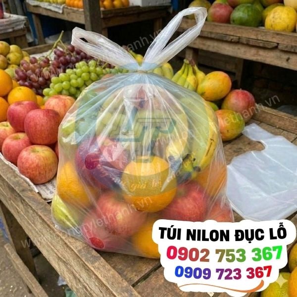 Túi xốp 2 quai đục lỗ giá sỉ uy tín Túi xốp 2 quai đục lỗ giá sỉ uy tín