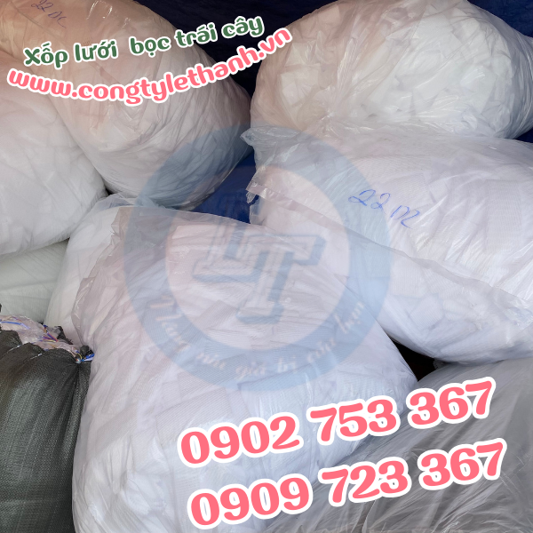 Bán si lẻ xốp bọc trái cây bao 1kg, 5kg Bán si lẻ xốp bọc trái cây bao 1kg, 5kg