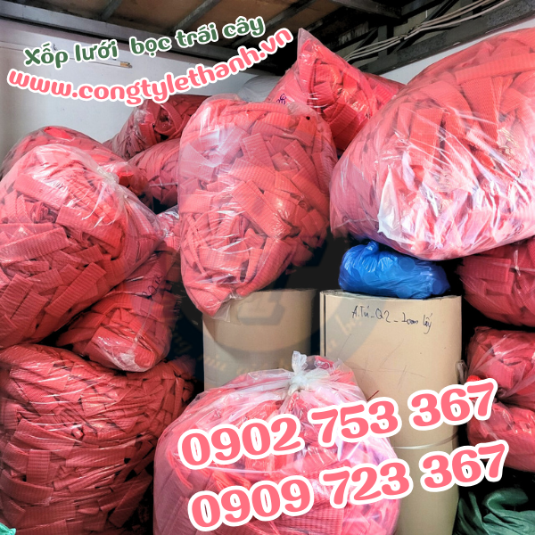 Xốp bọc trái cây đóng bao 5kg Xốp bọc trái cây đóng bao 5kg