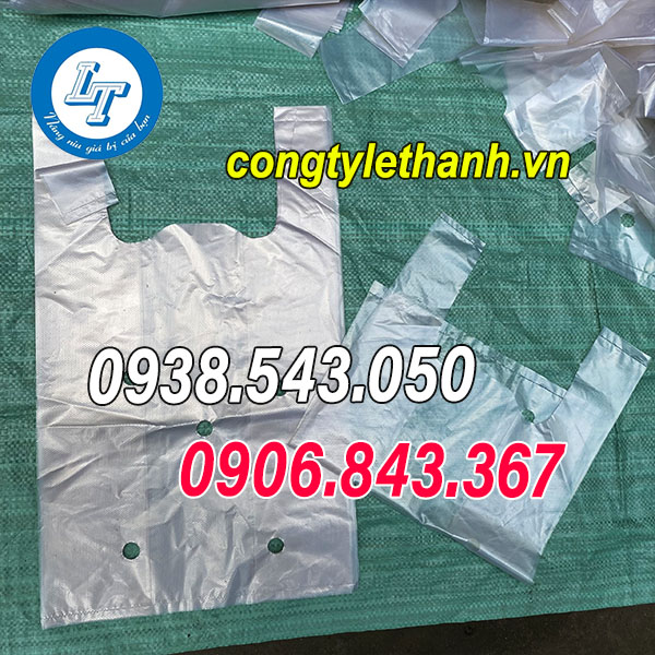 BÁN SỈ TÚI XỐP 2 QUAI, TÚI NILON ĐỤC LỖ GIÁ RẺ túi xốp đục lỗ 2 quai