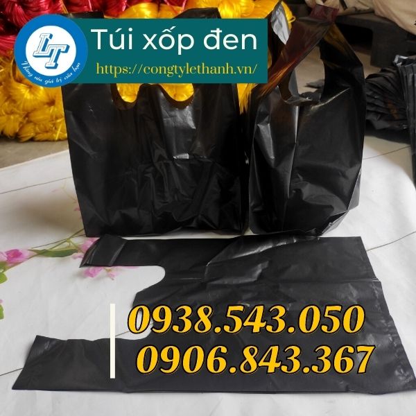 Túi xốp đen giá sỉ nhiều kích thước Túi xốp màu đen