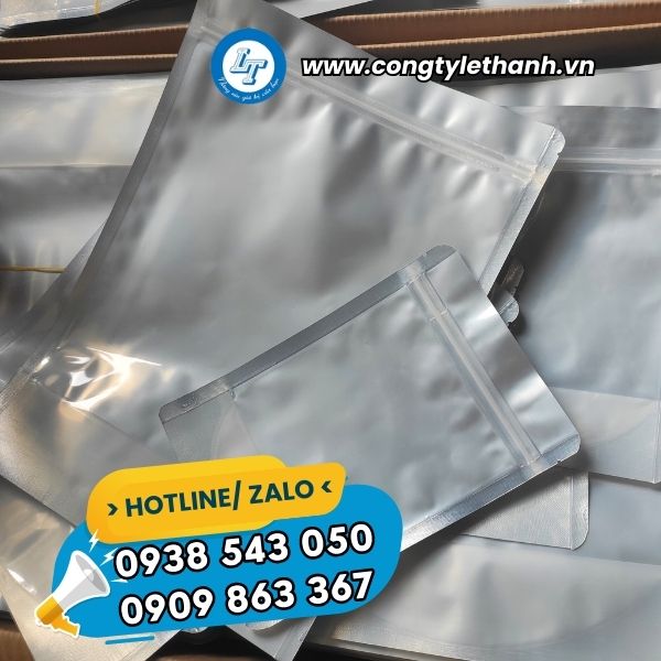 BÁO GIÁ SỈ TÚI ZIP 1 MẶT BẠC ĐỰNG HẠT KHÔ, TRÁI CÂY SẤY túi zip 1 mặt bạc