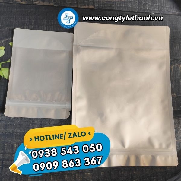 BÁO GIÁ SỈ TÚI ZIP 1 MẶT BẠC ĐỰNG HẠT KHÔ, TRÁI CÂY SẤY túi zip 1 mặt bạc