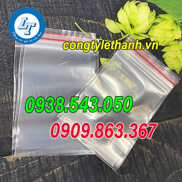 CƠ SỞ TÚI ZIP CHỈ ĐỎ TPHCM GIÁ RẺ NHẤT túi zip chỉ đỏ 15x20cm