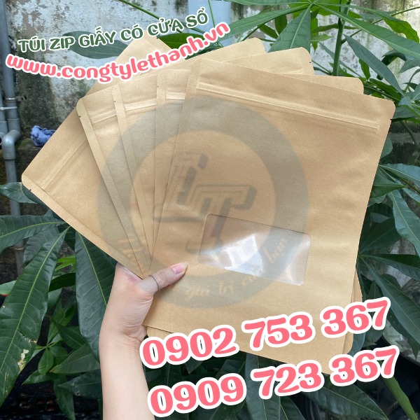 Cấu tạo túi zip giấy cửa sổ nhỏ Cấu tạo túi zip giấy cửa sổ nhỏ