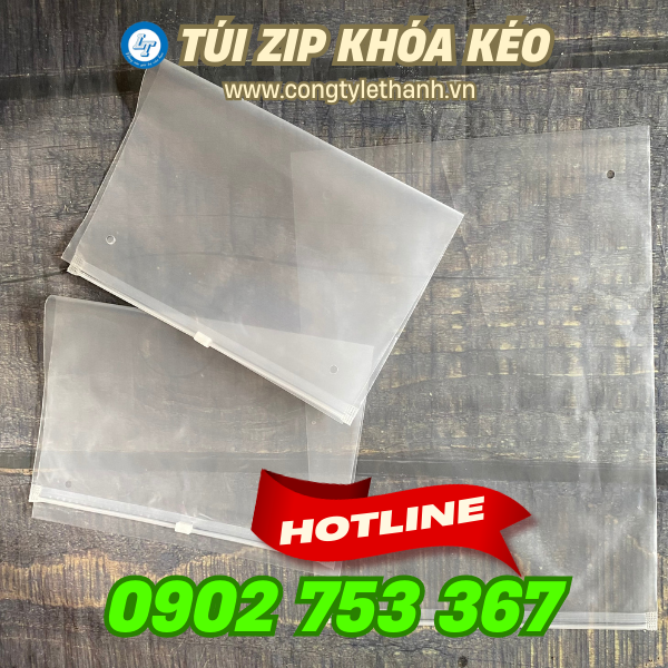 Túi zip khóa kéo trong suốt Túi zip khóa kéo trong suốt