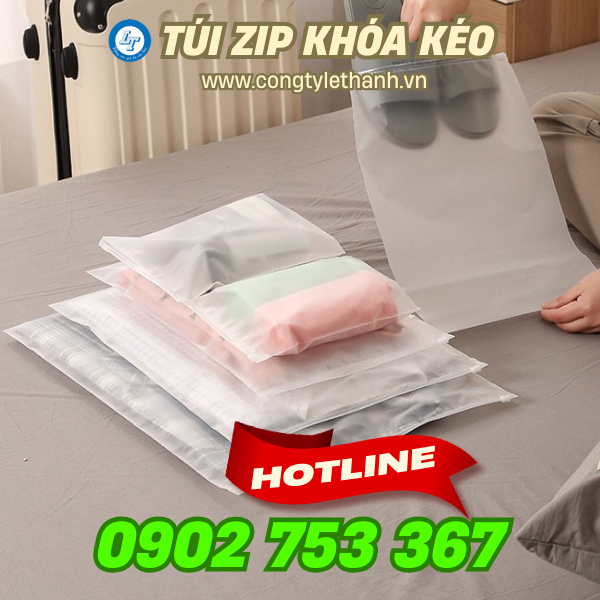 Túi zip khóa kéo đựng quần áo, giày dép Túi zip khóa kéo đựng quần áo, giày dép