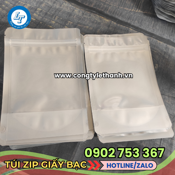 Túi zip bạc đa dạng kích thước Túi zip bạc đa dạng kích thước