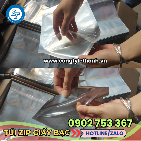 Cấu tạo túi zip bạc tiện lợi Cấu tạo túi zip bạc tiện lợi