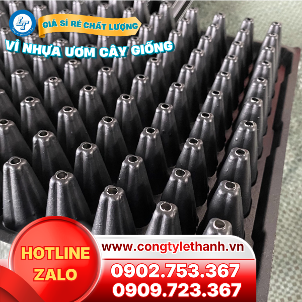 Vỉ nhựa ươm cây giống, hạt giống giá sỉ Vỉ nhựa ươm cây giống có lỗ thoát nước phía dưới