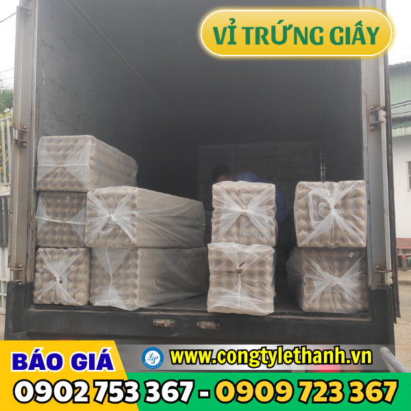 Xe tải giao hàng vỉ trứng giấy Xe tải giao hàng vỉ trứng giấy