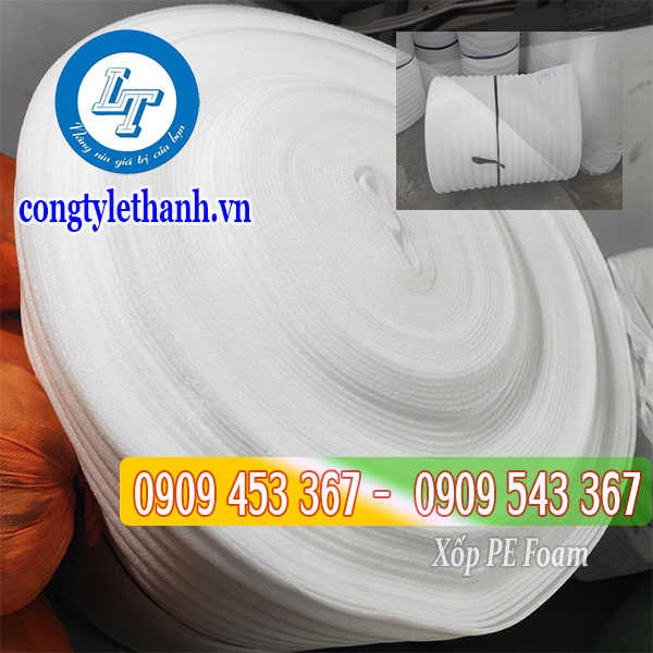 Kho phân phối xốp PE Foam giá rẻ tại Bình Chánh Cuộn xốp PE Foam