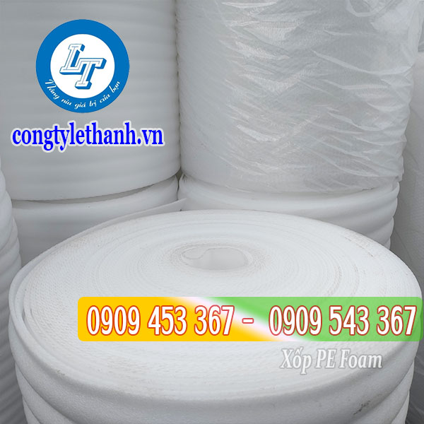 Kho phân phối xốp PE Foam giá rẻ tại Bình Chánh Cuộn xốp PE Foam