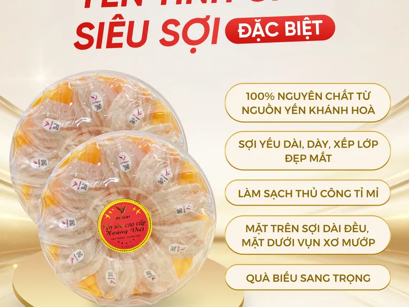 Tặng tổ yến tinh chế dịp Tết: Quà biếu sang trọng, ý nghĩa trọn vẹn