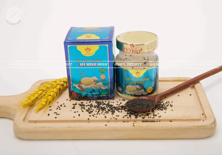 Tổ yến chưng hạt chia