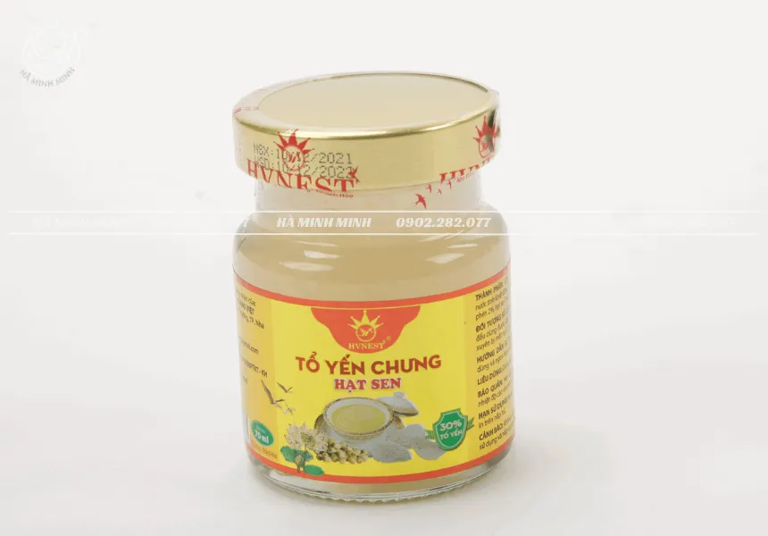 Tổ yến chưng hạt sen