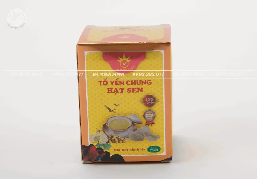 Tổ yến chưng hạt sen