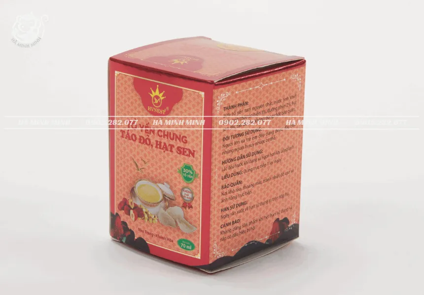 Tổ yến chưng táo hạt sen