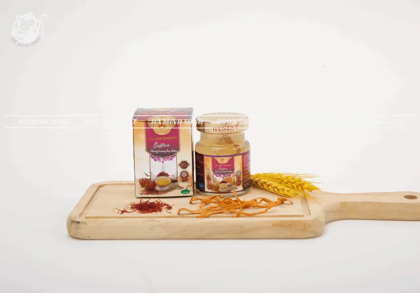 Tổ yến chưng saffron đông trùng hạ thảo