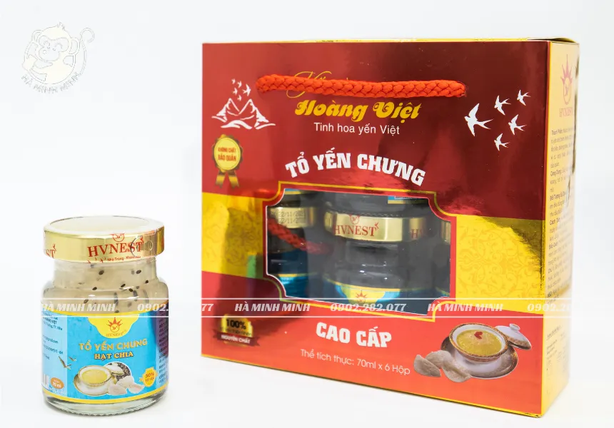 Tổ yến chưng hạt chia hộp 70mlx6