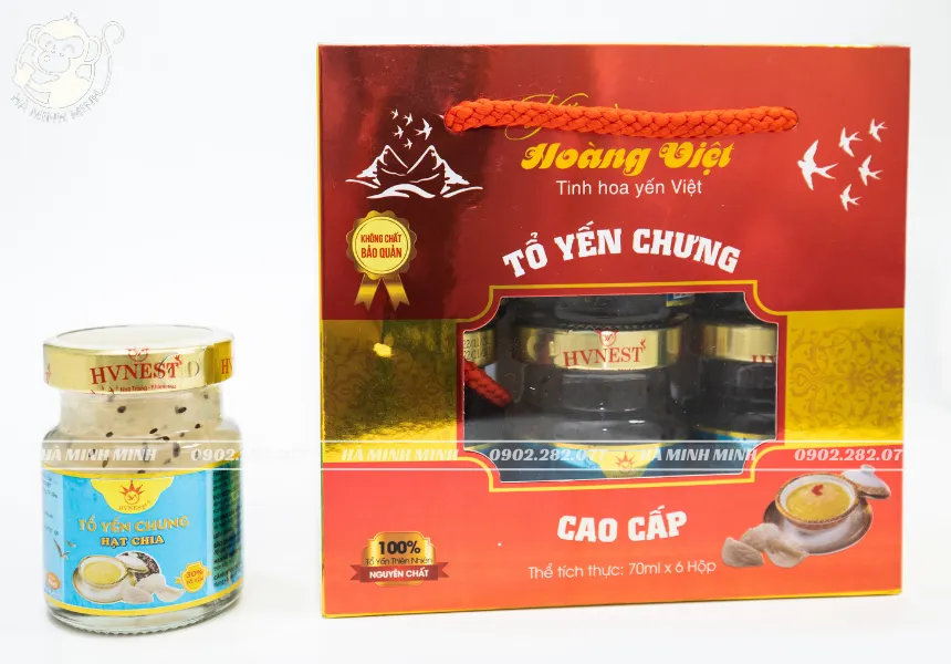 Tổ yến chưng hạt chia hộp 70mlx6