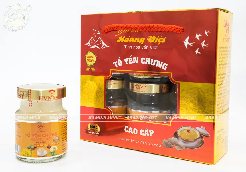 Tổ yến chưng hạt sen hộp 70mlx6
