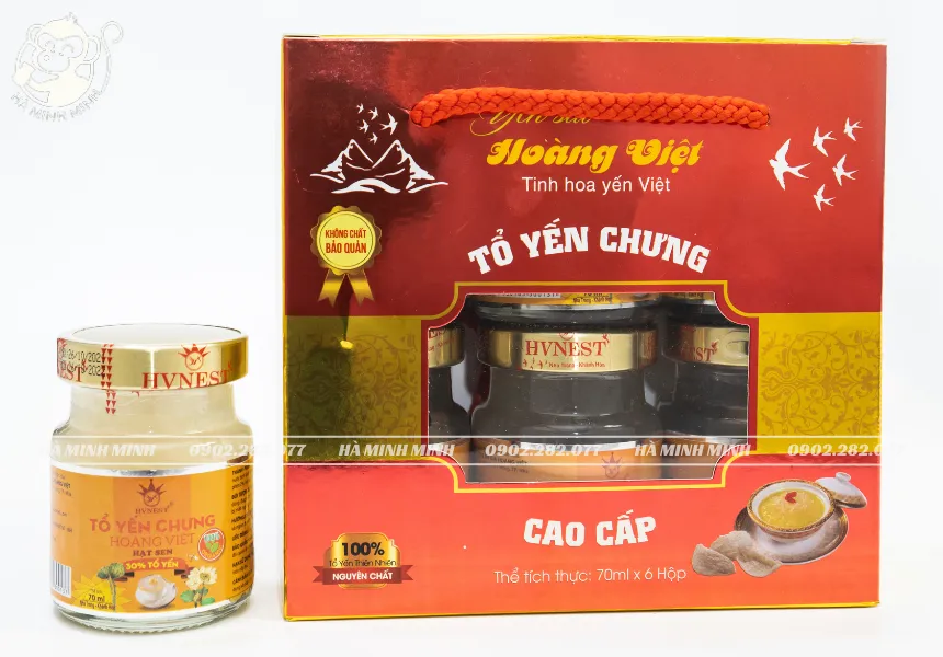 Tổ yến chưng hạt sen hộp 70mlx6